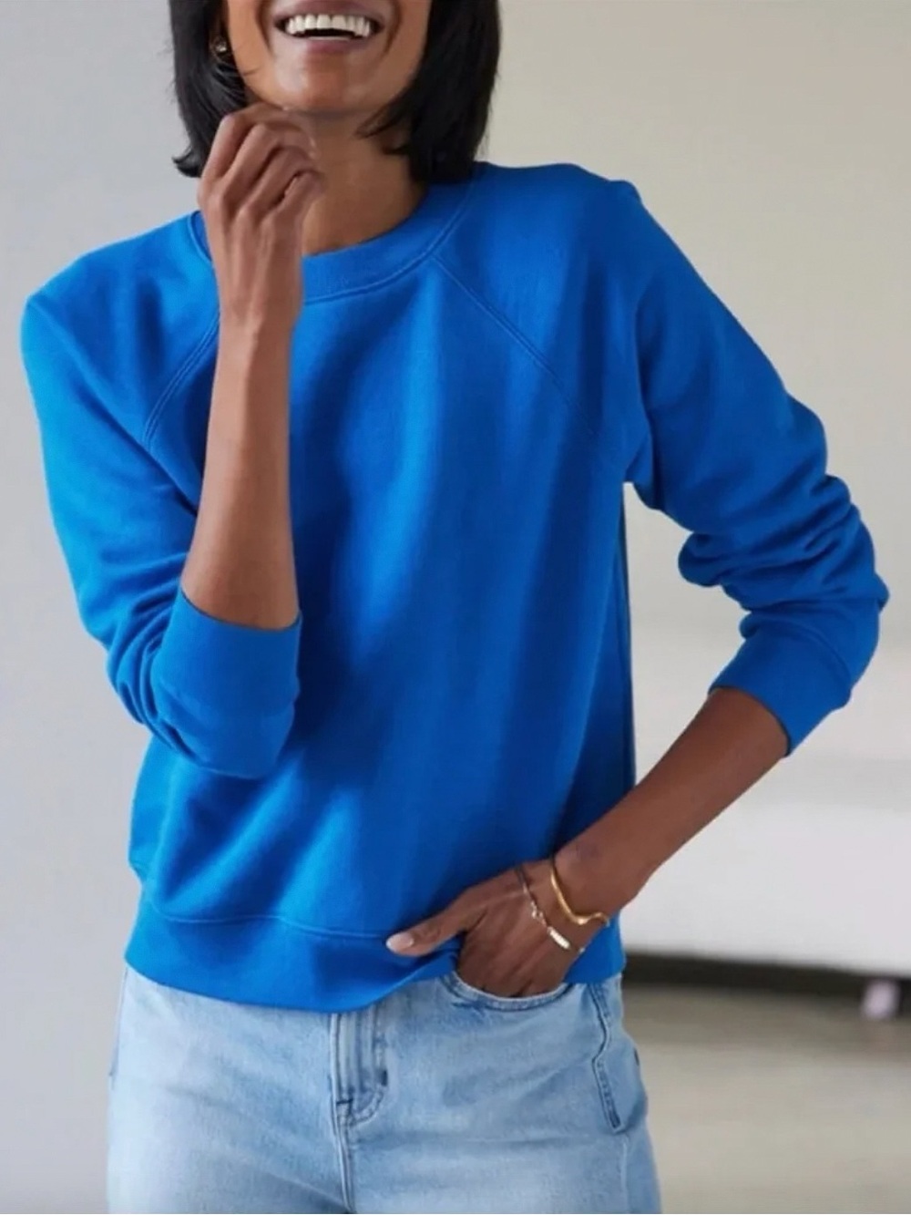AYR The BFF Crewneck Sweatshirt Blue